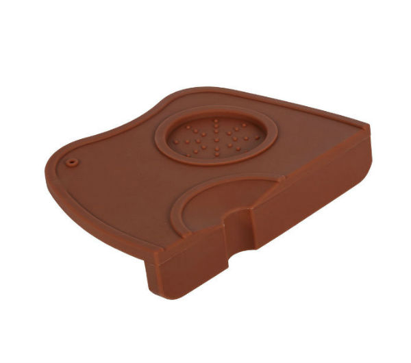 Corner Tamping Mat Curved - brown